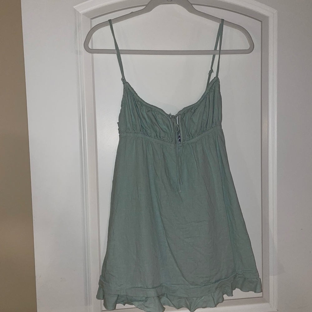 Sage Green Mini Dress from Princess Polly